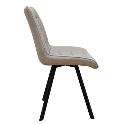 MIRA L. BEIGE ΥΦΑΣΜΑ ΚΑΡΕΚΛΑ ΜΕΤΑΛΛΙΚΗ 53X59X84εκ.