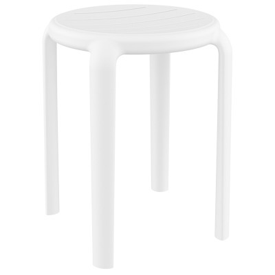 TOM 45εκ. ΣΚΑΜΠΟ WHITE ΠΟΛ/ΝΙΟΥ 34X34X45εκ.