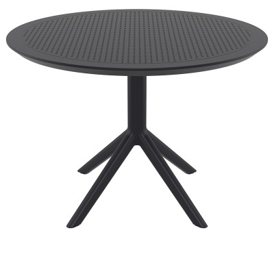 SKY BLACK Φ105X74εκ. ΤΡΑΠΕΖΙ ΠΟΛ/ΝΙΟΥ