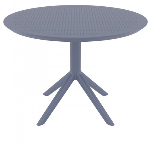 SKY DARK GREY Φ105X74εκ. ΤΡΑΠΕΖΙ ΠΟΛ/ΝΙΟΥ Εξωτερικού Χώρου