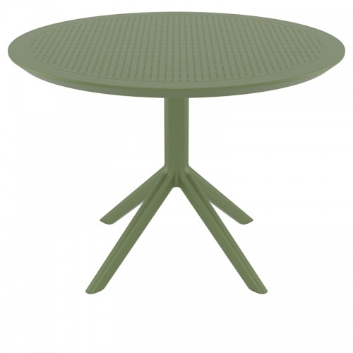 SKY OLIVE GREEN Φ105X74εκ. ΤΡΑΠΕΖΙ ΠΟΛ/ΝΙΟΥ Εξωτερικού Χώρου