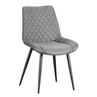 ALESIA GREY ΥΦΑΣΜΑ ΚΑΡΕΚΛΑ ΜΕΤΑΛΛΙΚΗ 54X63X86εκ.