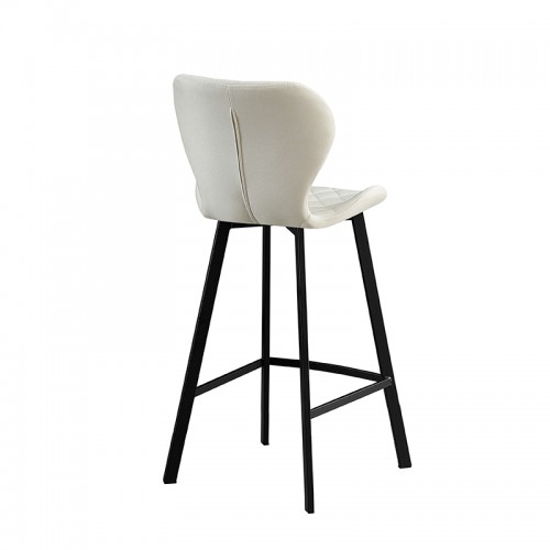 MARTIN OFF WHITE ΥΦΑΣΜΑ(Σ2)73εκ.ΣΚΑΜΠΟ ΜΕΤΑΛΛΙΚΟ Τραπεζαρία