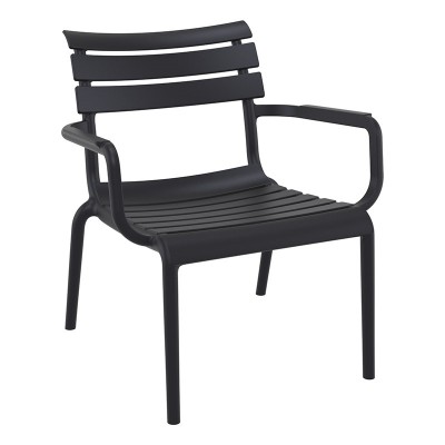 PARIS LOUNGE BLACK ΠΟΛ/ΝΑ ΠΟΛ/ΝΙΟΥ 68X70X76εκ.