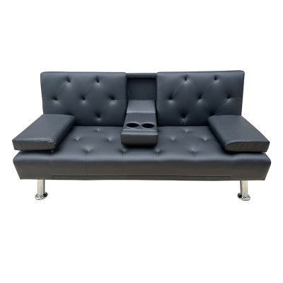 REST BLACK PU ΚΑΝΑΠΕΣ-ΚΡΕΒΑΤΙ 168X88εκ. REST BLACK PU ΚΑΝΑΠΕΣ-ΚΡΕΒΑΤΙ 168X88εκ.