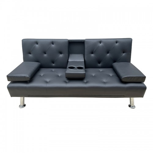 REST BLACK PU ΚΑΝΑΠΕΣ-ΚΡΕΒΑΤΙ 168X88εκ. REST BLACK PU ΚΑΝΑΠΕΣ-ΚΡΕΒΑΤΙ 168X88εκ.