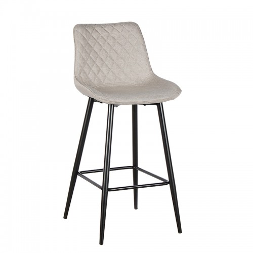 ALESIA BEIGE ΥΦΑΣΜΑ 74εκ. ΣΚΑΜΠΟ ΜΕΤΑΛΛΙΚΟ Τραπεζαρία
