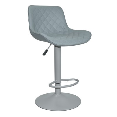 ΣΕΤ Σκαμπό Μπάρ 2τμχ Bar94 Grey Pu 48x50x106εκ.
