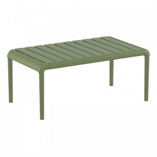 PARIS OLIVE GREEN ΤΡΑΠΕΖΙ 90X50X40εκ. ΠΟΛ/ΝΙΟΥ Εξωτερικού Χώρου