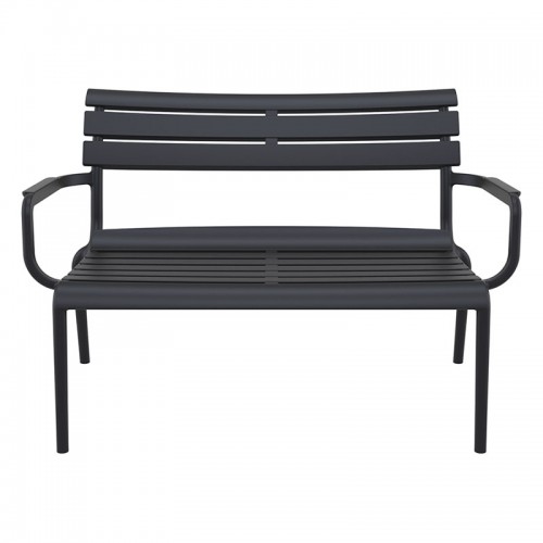 PARIS ΚΑΝΑΠΕΣ BLACK 116X70X75εκ. ΠΟΛ/ΝΙΟΥ Εξωτερικού Χώρου