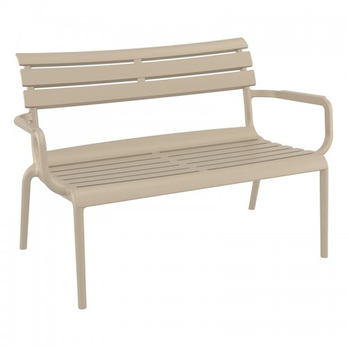 PARIS ΚΑΝΑΠΕΣ TAUPE 116X70X75εκ. ΠΟΛ/ΝΙΟΥ Εξωτερικού Χώρου