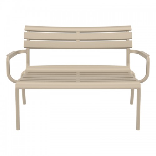 PARIS ΚΑΝΑΠΕΣ TAUPE 116X70X75εκ. ΠΟΛ/ΝΙΟΥ Εξωτερικού Χώρου