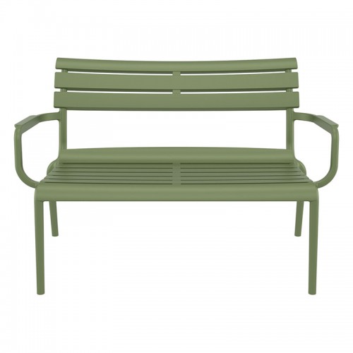 PARIS ΚΑΝΑΠΕΣ OLIVE GREEN 116X70X75εκ. ΠΟΛ/ΝΙΟΥ Εξωτερικού Χώρου