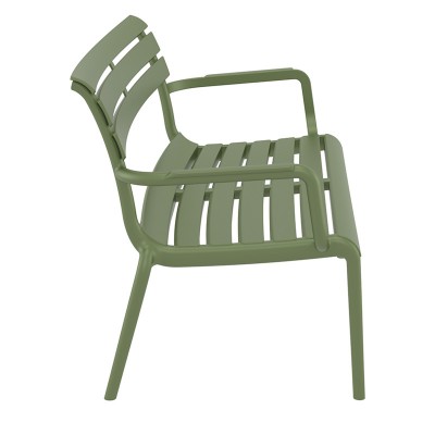 PARIS ΚΑΝΑΠΕΣ OLIVE GREEN 116X70X75εκ. ΠΟΛ/ΝΙΟΥ Εξωτερικού Χώρου