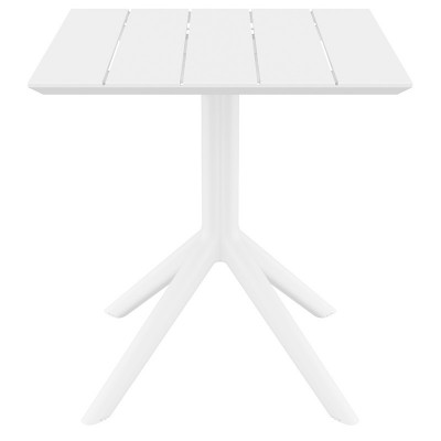 PARIS WHITE 70X70X74εκ. ΤΡΑΠΕΖΙ ΠΟΛ/ΝΙΟΥ