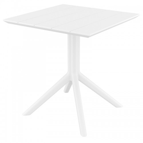 PARIS WHITE 70X70X74εκ. ΤΡΑΠΕΖΙ ΠΟΛ/ΝΙΟΥ Εξωτερικού Χώρου