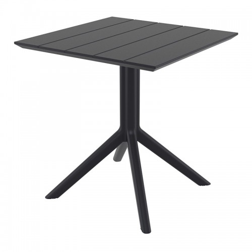 PARIS BLACK 70X70X74εκ. ΤΡΑΠΕΖΙ ΠΟΛ/ΝΙΟΥ Εξωτερικού Χώρου