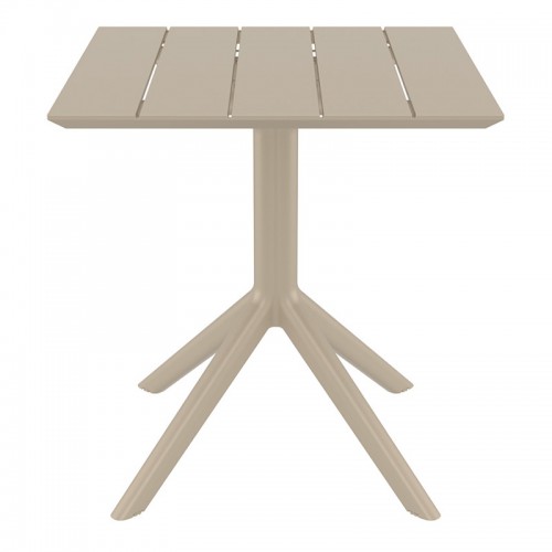 PARIS TAUPE 70X70X74εκ. ΤΡΑΠΕΖΙ ΠΟΛ/ΝΙΟΥ Εξωτερικού Χώρου