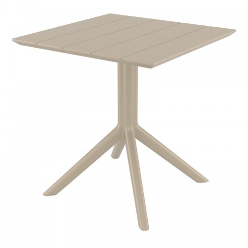 PARIS TAUPE 70X70X74εκ. ΤΡΑΠΕΖΙ ΠΟΛ/ΝΙΟΥ Εξωτερικού Χώρου