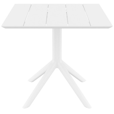 PARIS WHITE 80X80X74εκ. ΤΡΑΠΕΖΙ ΠΟΛ/ΝΙΟΥ