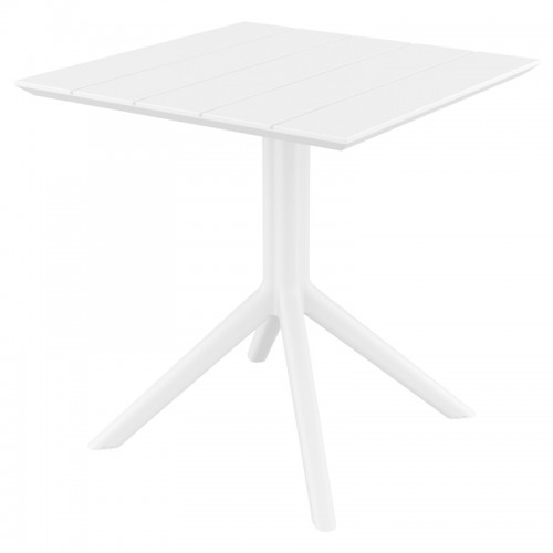 PARIS WHITE 80X80X74εκ. ΤΡΑΠΕΖΙ ΠΟΛ/ΝΙΟΥ Εξωτερικού Χώρου