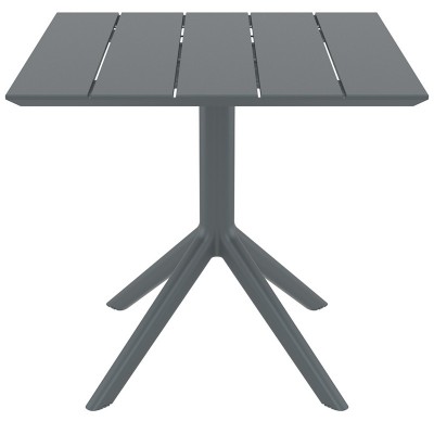 PARIS DARK GREY 80X80X74εκ. ΤΡΑΠΕΖΙ ΠΟΛ/ΝΙΟΥ