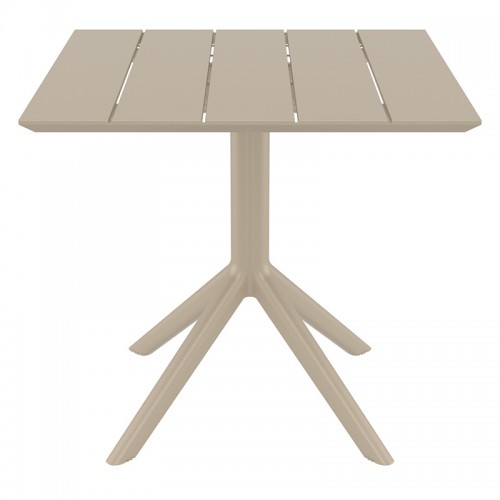 PARIS TAUPE 80X80X74εκ. ΤΡΑΠΕΖΙ ΠΟΛ/ΝΙΟΥ Εξωτερικού Χώρου