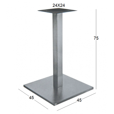 SONORA PROMO 45Χ45Χ75εκ.(Π-Ρ)ΒΑΣΗ INOX ΜΕ ΡΕΓ-ΡΟΥΣ SONORA PROMO 45Χ45Χ75εκ.(Π-Ρ)ΒΑΣΗ INOX ΜΕ ΡΕΓ-ΡΟΥΣ