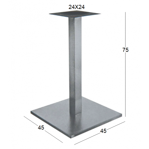 SONORA PROMO 45Χ45Χ75εκ.(Π-Ρ)ΒΑΣΗ INOX ΜΕ ΡΕΓ-ΡΟΥΣ SONORA PROMO 45Χ45Χ75εκ.(Π-Ρ)ΒΑΣΗ INOX ΜΕ ΡΕΓ-ΡΟΥΣ