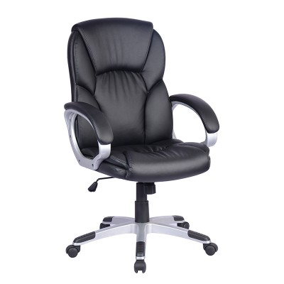 A9110 ΜΑΥΡO PU ΠΟΛΥΘΡΟΝΑ ΓΡΑΦΕΙΟΥ 65.5X69X46-108-56-118εκ.