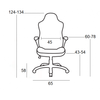 A6100-R ΜΑΥΡΟ-ΚΟΚΚΙΝΟ ΠΟΛΥΘΡΟΝΑ GAMING 65X58X43-124-54-134εκ.