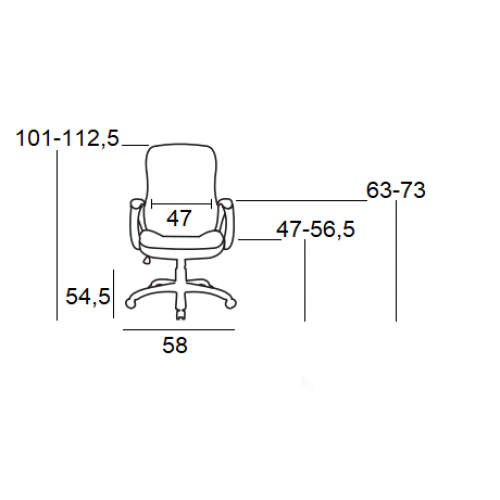 BS9600 ΜΑΥΡΟ PVC ΠΟΛΥΘΡΟΝΑ ΓΡΑΦΕΙΟΥ Έπιπλα Γραφείου