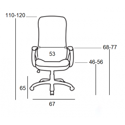 A9250 ΜΑΥΡΗ ΠΟΛΥΘΡΟΝΑ ΓΡΑΦΕΙΟΥ 67X65X46-110-56-120εκ.