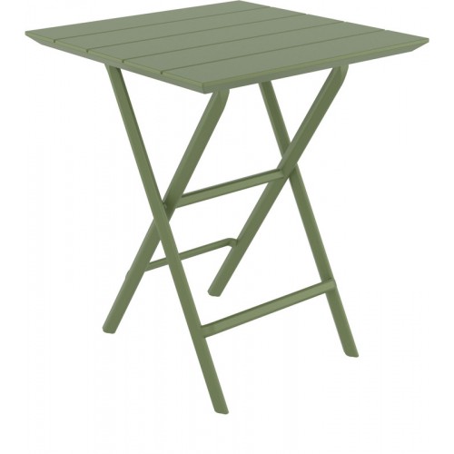 HELEN OLIVE GREEN 60Χ60X74εκ. ΤΡΑΠΕΖΙ ΠΤΥΣ/ΝΟ ΠΟΛ/ΝΙΟΥ Εξωτερικού Χώρου
