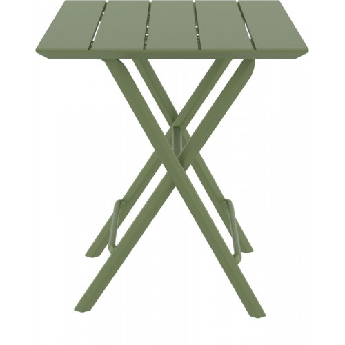 HELEN OLIVE GREEN 60Χ60X74εκ. ΤΡΑΠΕΖΙ ΠΤΥΣ/ΝΟ ΠΟΛ/ΝΙΟΥ Εξωτερικού Χώρου