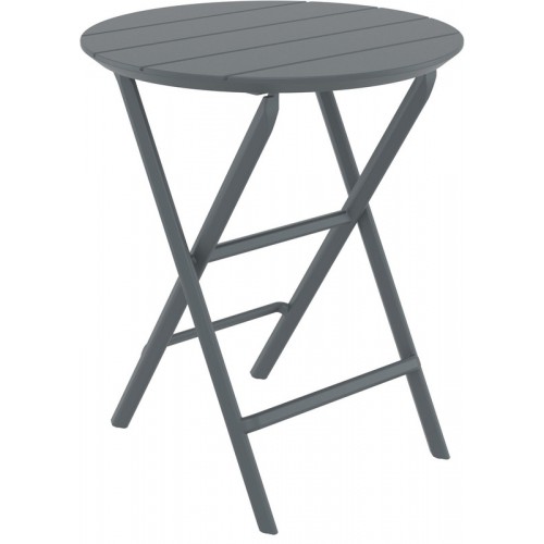 HELEN DARK GREY Φ60X74εκ. ΤΡΑΠΕΖΙ ΠΤΥΣ/ΝΟ ΠΟΛ/ΝΙΟΥ Εξωτερικού Χώρου