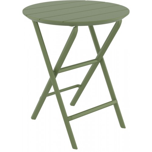 HELEN OLIVE GREEN Φ60X74εκ. ΤΡΑΠΕΖΙ ΠΤΥΣ/ΝΟ ΠΟΛ/ΝΙΟΥ Εξωτερικού Χώρου