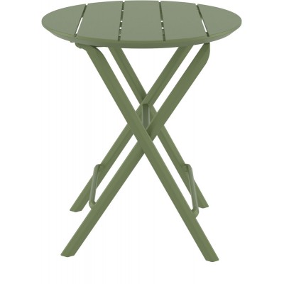 HELEN OLIVE GREEN Φ60X74εκ. ΤΡΑΠΕΖΙ ΠΤΥΣ/ΝΟ ΠΟΛ/ΝΙΟΥ