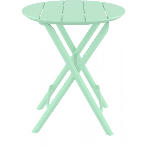 HELEN OPALINE GREEN Φ60X74εκ. ΤΡΑΠΕΖΙ ΠΤΥΣ/ΝΟ ΠΟΛ/ΝΙΟΥ Εξωτερικού Χώρου