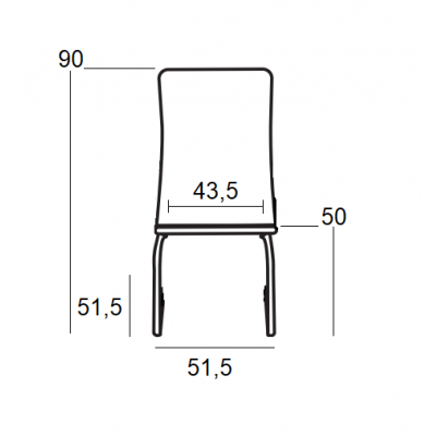BM102 ΜΑΥΡΗ ΚΑΡΕΚΛΑ ΑΝΑΜΟΝΗΣ 51.5X51.5X50-90εκ.