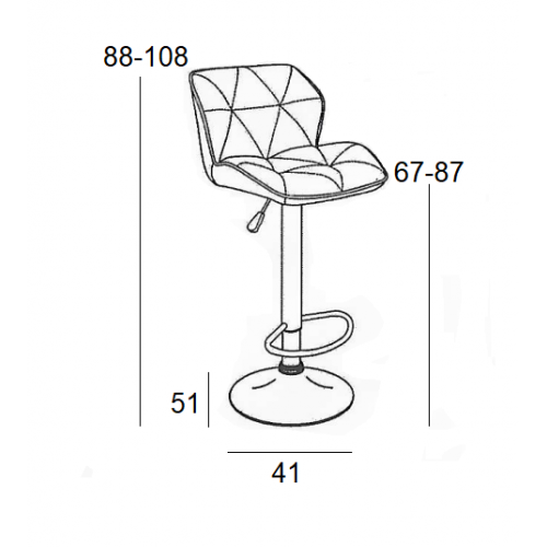 BAR86 MARGO ΣΚΑΜΠΟ ΜΠΕΖ PU(Σ2)ΜΕ ΑΜΟΡΤΙΣΕΡ Τραπεζαρία