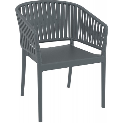 PORTOFINO DARK GREY ΠΟΛΥΘΡΟΝΑ ΠΟΛ/ΝΙΟΥ 58X58X80εκ.