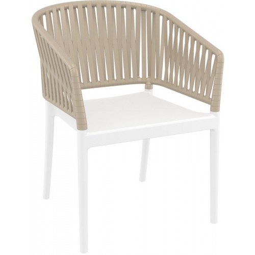 PORTOFINO WHITE/TAUPE ΠΟΛΥΘΡΟΝΑ ΠΟΛ/ΝΙΟΥ Εξωτερικού Χώρου