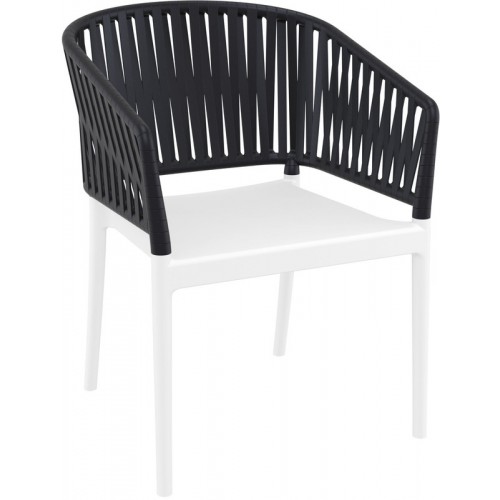 PORTOFINO WHITE/BLACK ΠΟΛΥΘΡΟΝΑ ΠΟΛ/ΝΙΟΥ Εξωτερικού Χώρου