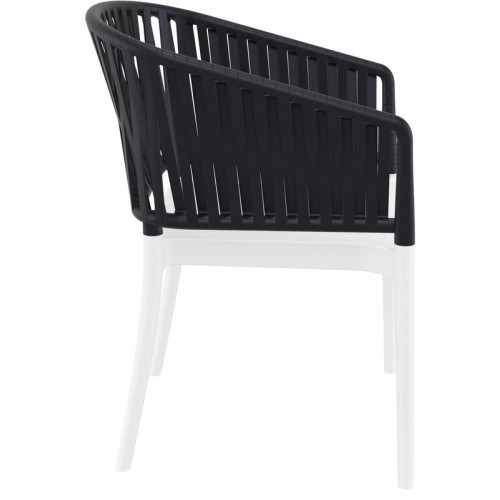 PORTOFINO WHITE/BLACK ΠΟΛΥΘΡΟΝΑ ΠΟΛ/ΝΙΟΥ Εξωτερικού Χώρου