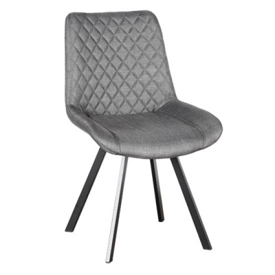 ALESIA S GREY ΥΦΑΣΜΑ ΚΑΡΕΚΛΑ ΜΕΤΑΛΛΙΚΗ 53X61X86εκ.