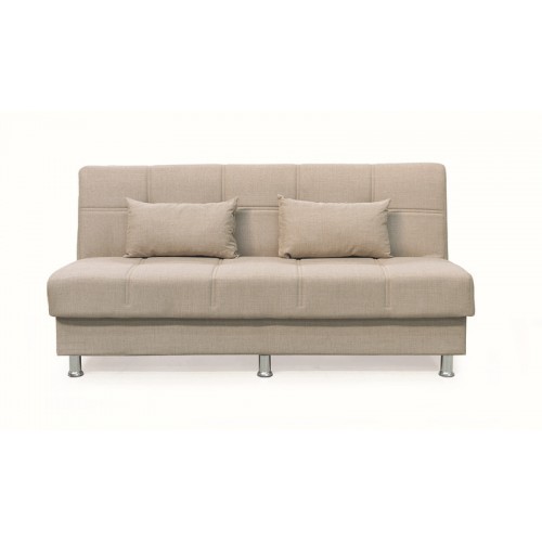FELINA LIGHT BROWN ΥΦΑΣΜΑ 3ΘΕΣΙΟΣ ΚΑΝΑΠΕΣ-ΚΡΕΒΑΤΙ ΜΕ ΑΠΟΘ.ΧΩΡΟ 180X90εκ. Σαλόνι