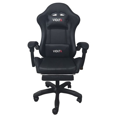 A6060 ΜΑΥΡΟ ΠΟΛΥΘΡΟΝΑ GAMING-ΜΕ ΥΠΟΠΟΔΙΟ 64X62X113-121εκ.