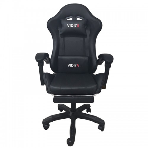 A6060 ΜΑΥΡΟ ΠΟΛΥΘΡΟΝΑ GAMING-ΜΕ ΥΠΟΠΟΔΙΟ Έπιπλα Γραφείου