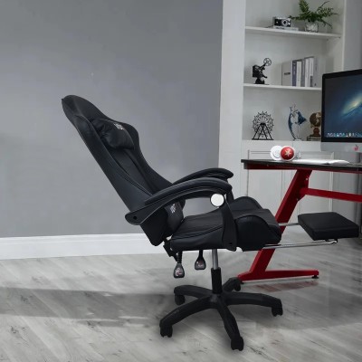A6060 ΜΑΥΡΟ ΠΟΛΥΘΡΟΝΑ GAMING-ΜΕ ΥΠΟΠΟΔΙΟ Έπιπλα Γραφείου